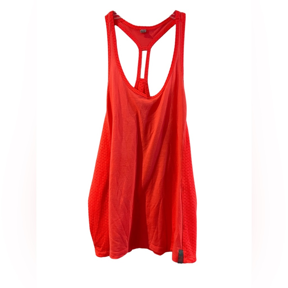 Under Armor Razorback Neon Orange Tank Work Out Top - Size Medium